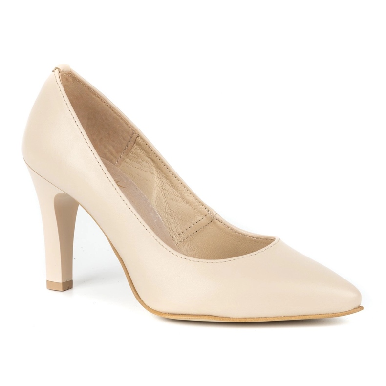 Olivier Talons hauts pour femmes en cuir 2317 beige 1 Olivier Talons hauts pour femmes en cuir 2317 beige 1