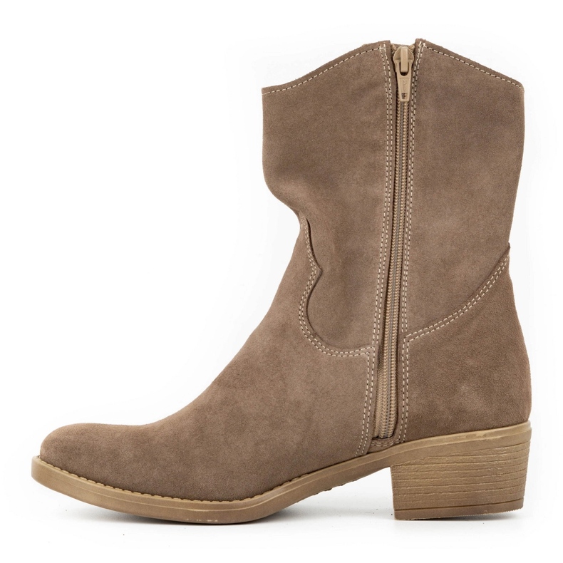 Olivier Escarpins femme ajourés Angela marron beige 1