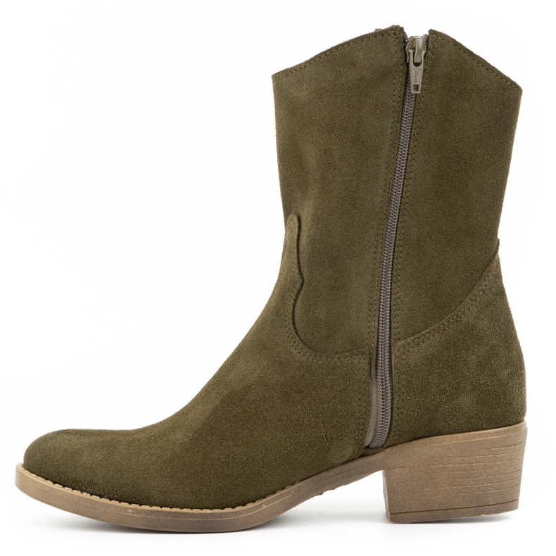 Olivier Escarpins femme ajourés Angela vert 1