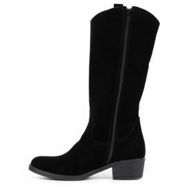 Olivier Bottines en cuir femme Julia noir le noir 1