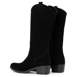 Olivier Bottines en cuir femme Julia noir le noir 4
