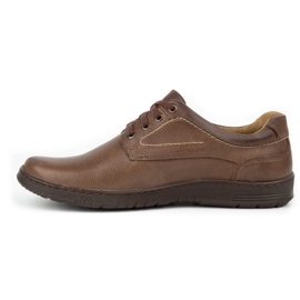 KOMODO Chaussures décontractées en cuir pour hommes 921K marron brun 1