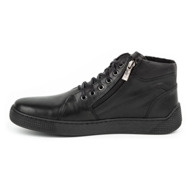 Kampol Bottes en cuir isolées pour hommes 120KAM noir le noir 1