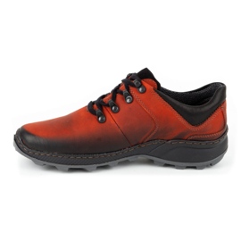 Olivier Chaussures trekking homme cuir 890MA rouge 1