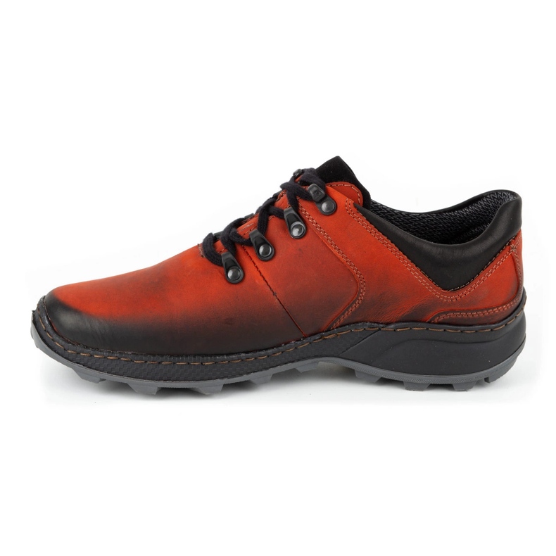 Olivier Chaussures trekking homme cuir 890MA rouge 1