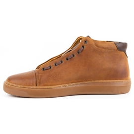 Polbut Chaussures homme en cuir 2110sw camel brun 1