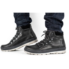 Olivier Chaussures cuir homme isolées 378MA noir 2