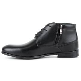 Olivier Chaussures habillées cuir homme isolées 802MA noir le noir 1