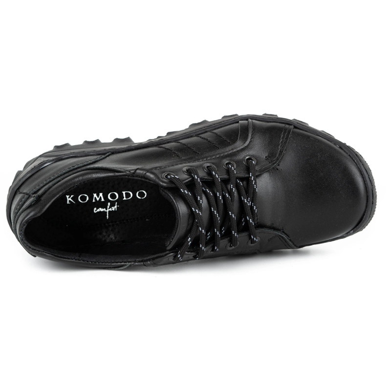 KOMODO Chaussures trekking homme cuir 636 noir 1