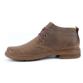 Polbut Bottes d'hiver en cuir pour hommes 191S marron brun 1