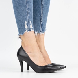 Ivbut Escarpins à talons hauts pour femmes polonaises 744IV noir 1