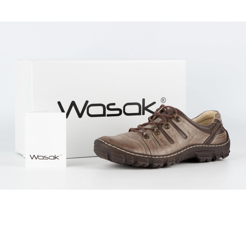 WASAK Chaussures trekking homme cuir 0166W marron brun 1