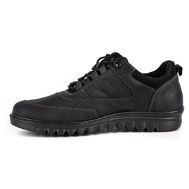 WASAK Chaussures décontractées en cuir pour hommes 0228W noir 1