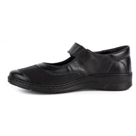 WASAK Chaussures femme cuir velcro 0580W noir 1