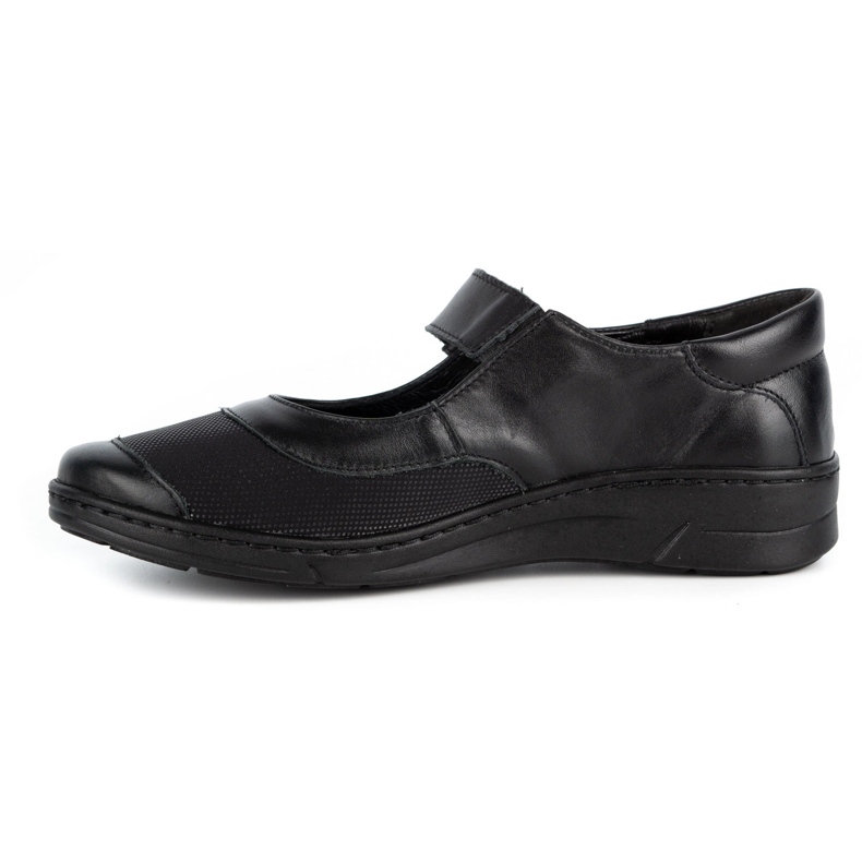WASAK Chaussures femme cuir velcro 0580W noir 1