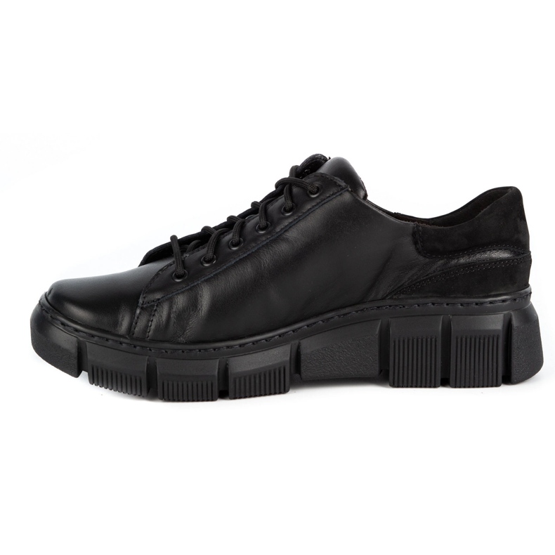 WASAK Chaussures femme baskets en cuir 0663W noir 1