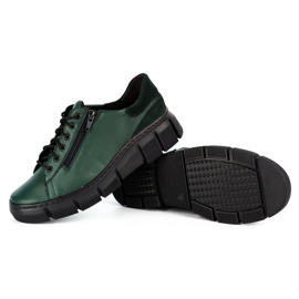 WASAK Chaussures femme baskets en cuir 0663W vert 3