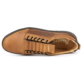 Polbut Chaussures décontractées en cuir pour hommes 2121p rouge brun 1 Polbut Chaussures décontractées en cuir pour hommes 2121p rouge brun 1