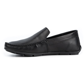 Olivier Mocassins cuir homme 085KNT grain noir 1