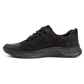 KOMODO Chaussures homme en cuir Sport 922K nubuck noir 1