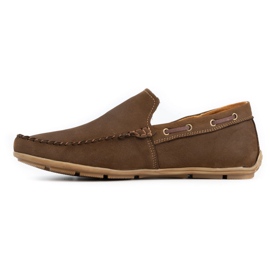 Olivier Mocassins cuir homme 085KNT marron brun 1