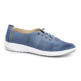 WASAK Chaussures femme sneakers en cuir 0625W bleu 1