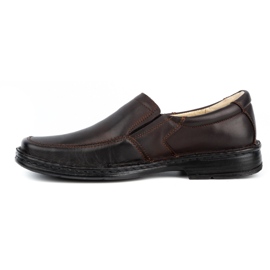 WASAK Chaussures à enfiler en cuir pour hommes 0114W marron brun 1 WASAK Chaussures à enfiler en cuir pour hommes 0114W marron brun 1