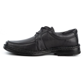 WASAK Chaussures décontractées en cuir pour hommes 0078W noir 1