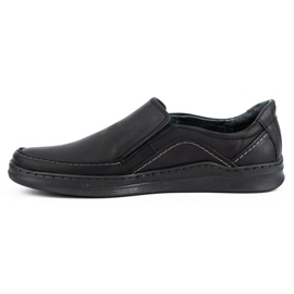 Olivier Mocassins homme en cuir SLIP-ON 216GT noir le noir 1 Olivier Mocassins homme en cuir SLIP-ON 216GT noir le noir 1
