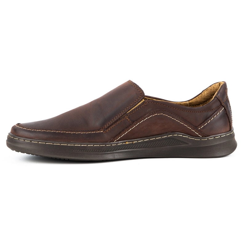 Olivier Slip-on homme en cuir SLIP-ON 216GT marron brun 1