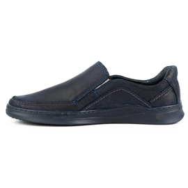 Olivier Mocassins homme en cuir SLIP-ON 216GT bleu marine 1 Olivier Mocassins homme en cuir SLIP-ON 216GT bleu marine 1