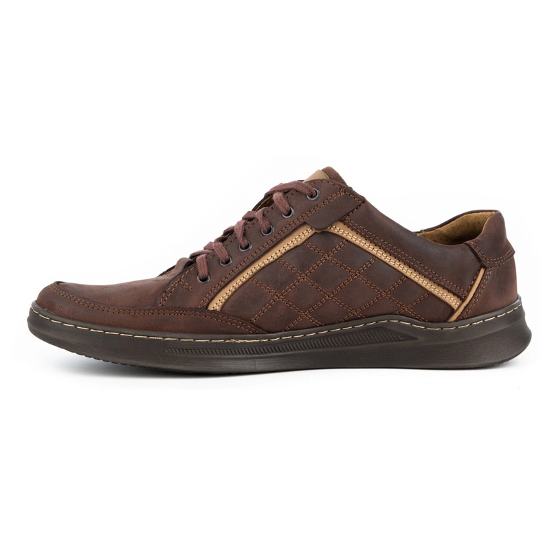 Olivier Chaussures décontractées en cuir pour hommes 297GT marron brun 1