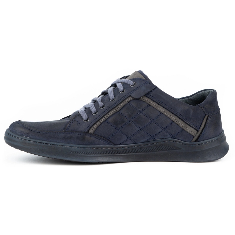 Olivier Chaussures casual cuir homme 297GT bleu marine 1
