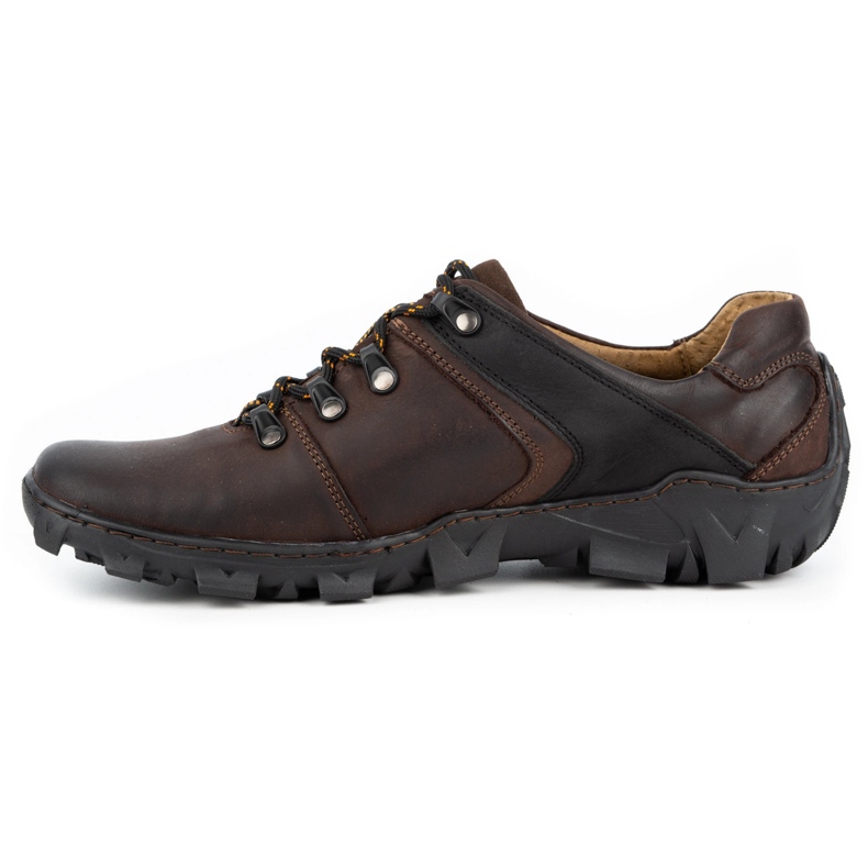Olivier Chaussures trekking cuir homme 214GT marron brun 1 Olivier Chaussures trekking cuir homme 214GT marron brun 1
