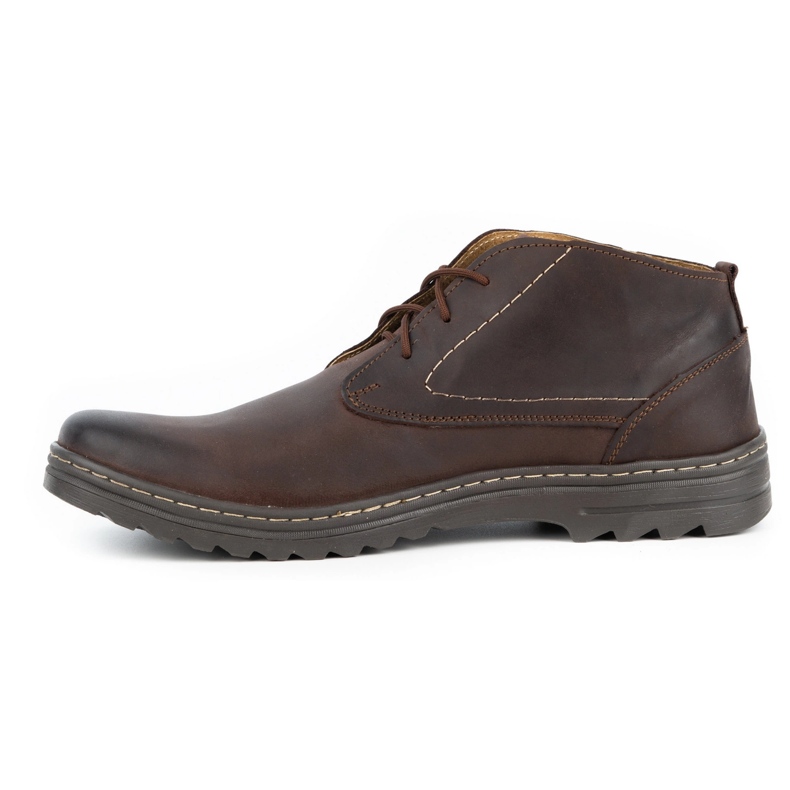 Olivier Chaussures décontractées en cuir pour hommes 234GT marron brun 1