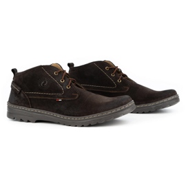 Olivier Chaussures décontractées en daim pour hommes 234GT marron brun 2