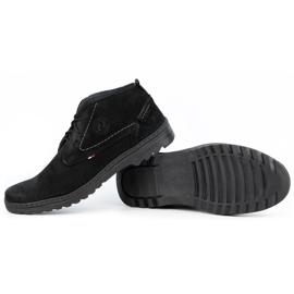 Olivier Chaussures décontractées en daim pour hommes 234GT noir le noir 3