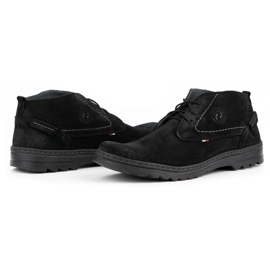 Olivier Chaussures décontractées en daim pour hommes 234GT noir le noir 4
