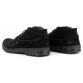 Olivier Chaussures décontractées en daim pour hommes 234GT noir le noir 5