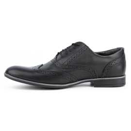 Olivier Chaussures habillées en cuir Brogues 306GT noir 1