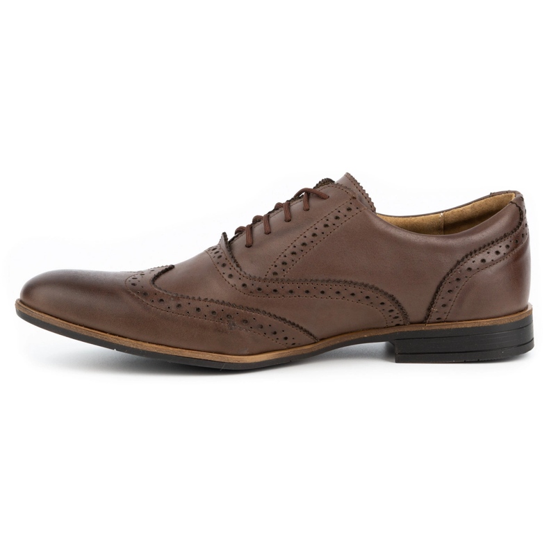 Olivier Chaussures formelles Brogs en cuir 306gt brun mocha 1