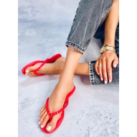 Tongs avec clous pyramidaux DD26 Red rouge 5