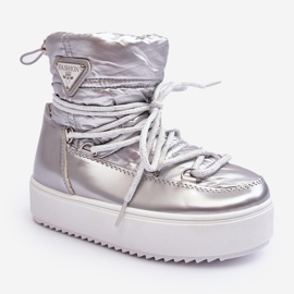 Bottes de neige isolées pour enfants Silver Colina argent 1