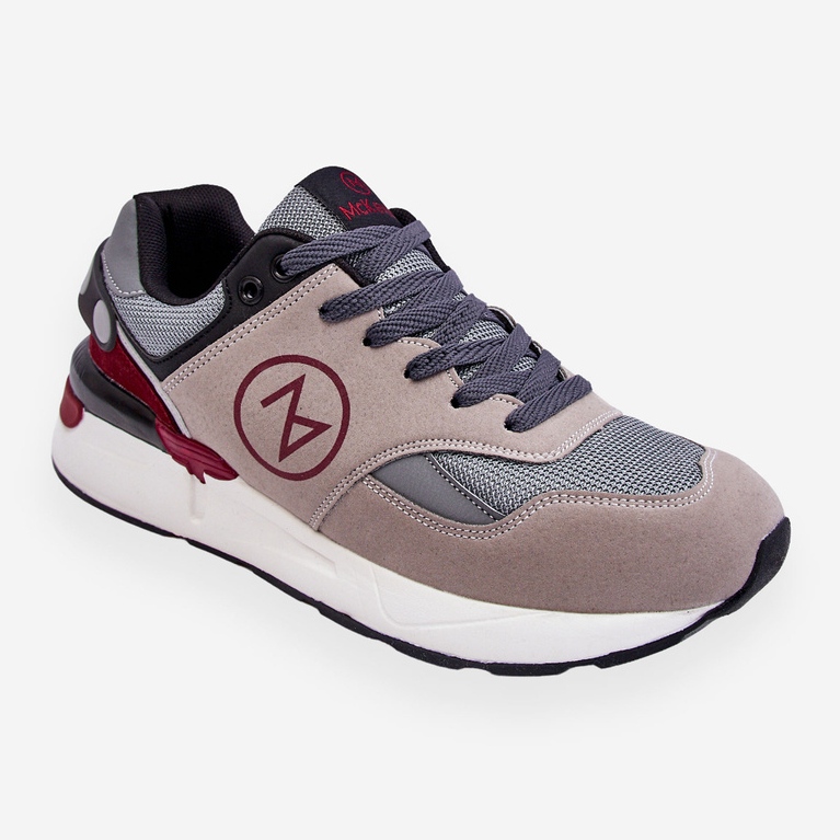 Mckeylor Chaussures De Sport À Lacets Pour Hommes Gris Et Noir Stephen 1