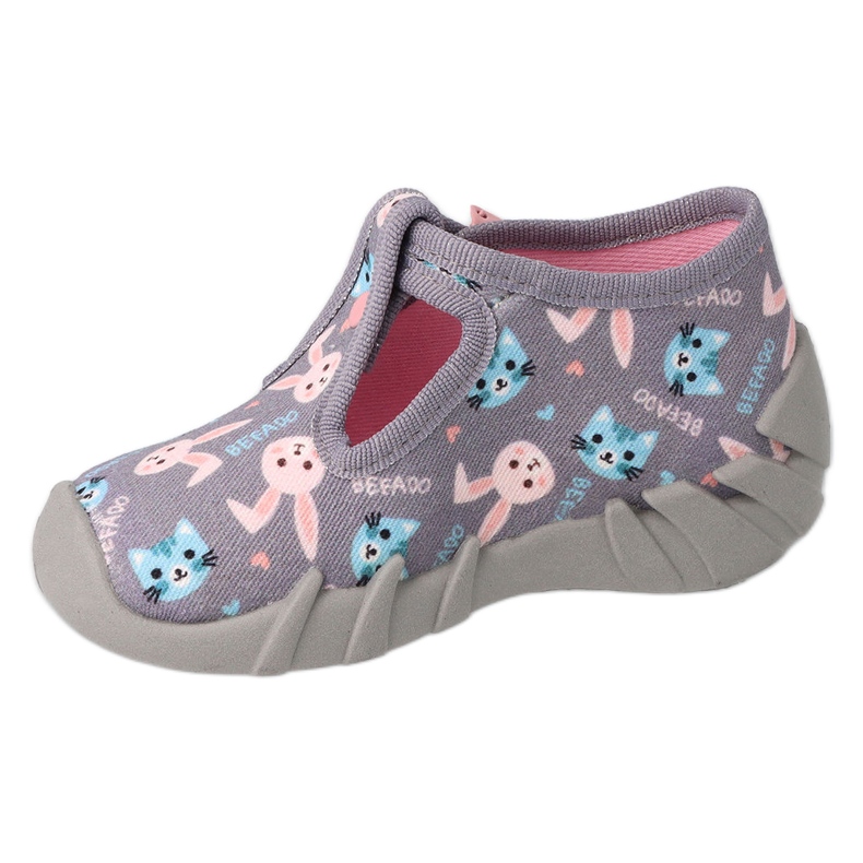 Befado chaussures pour enfants 110P473 gris 1