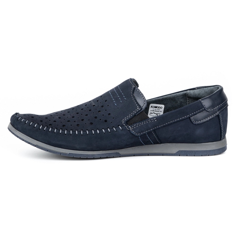 KOMODO Chaussures homme mocassins 876 été bleu marine 1