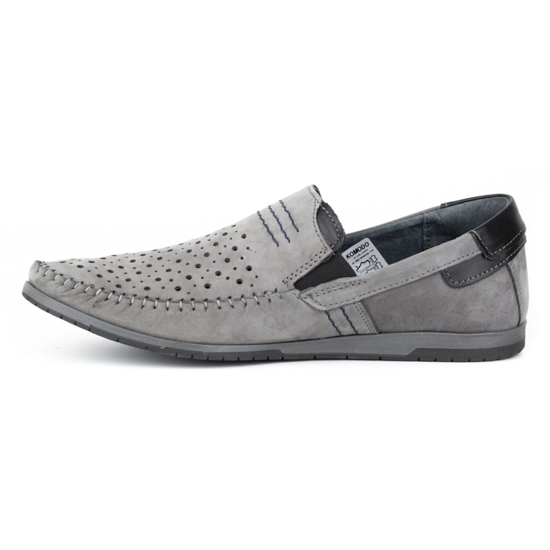 KOMODO Mocassin homme gris 876 chaussures d'été 1