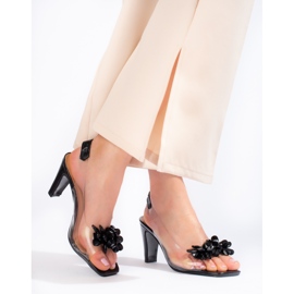 W. Potocki Sandales transparentes noires transparentes Potocki 1