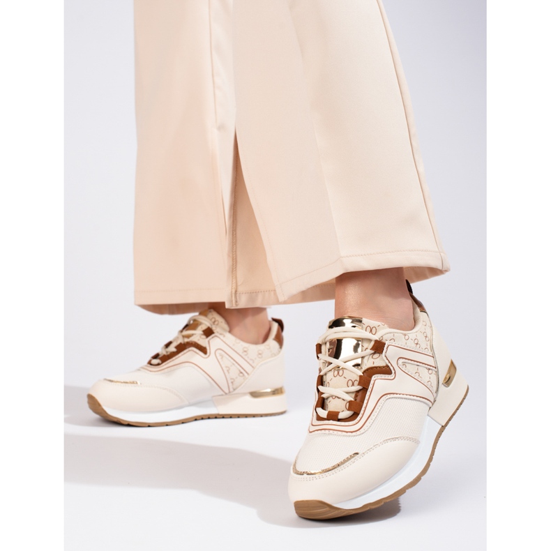 Chaussures de sport femme beige Shelovet 1