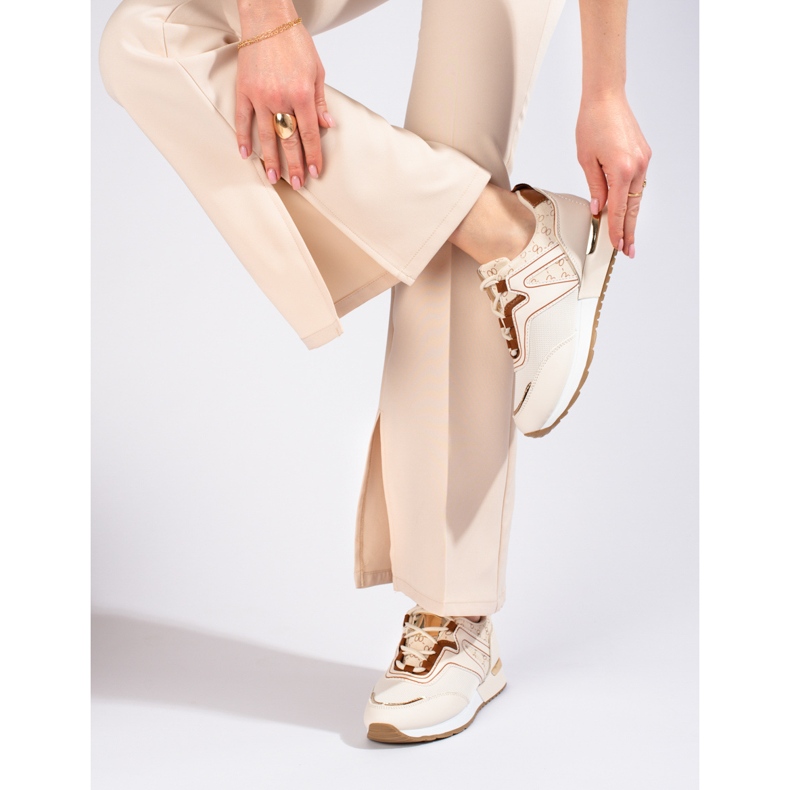 Chaussures de sport femme beige Shelovet 2
